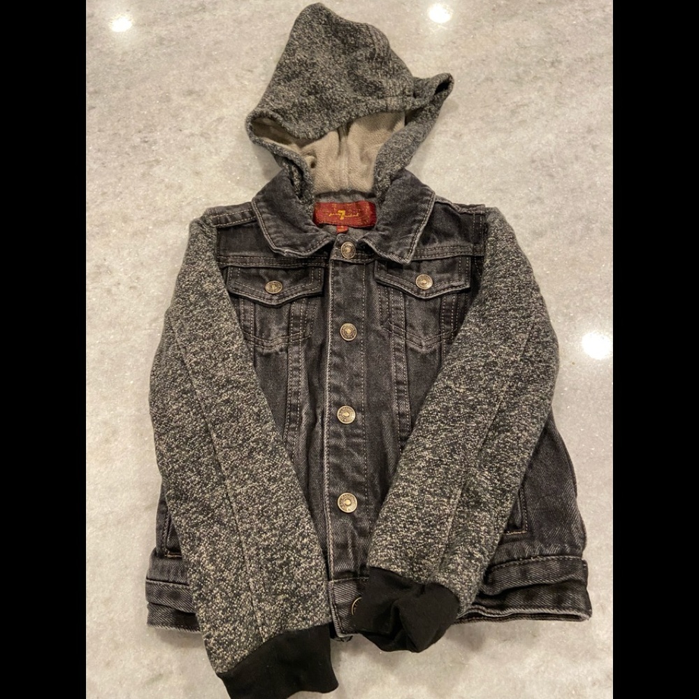 7 For All Mankind Jean sweater jacket